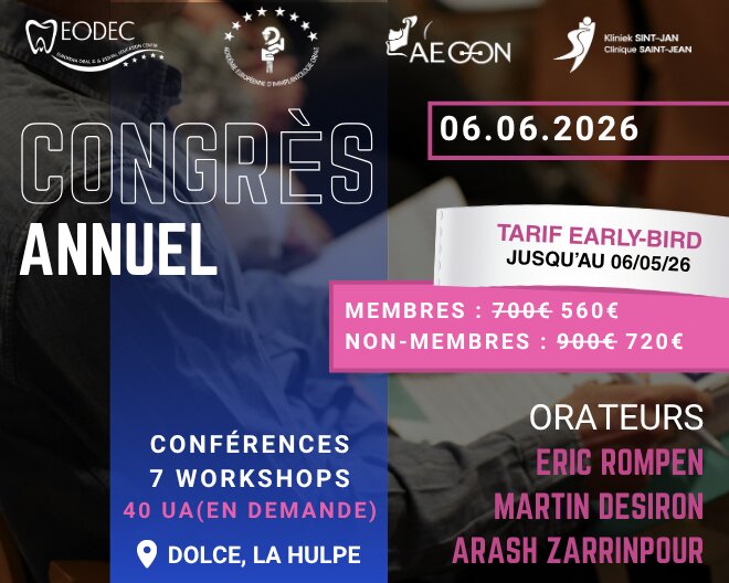 Congrès dentaire 2026 à La Hulpe
